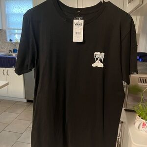 Vans Black Short Sleeve Tee with Logo